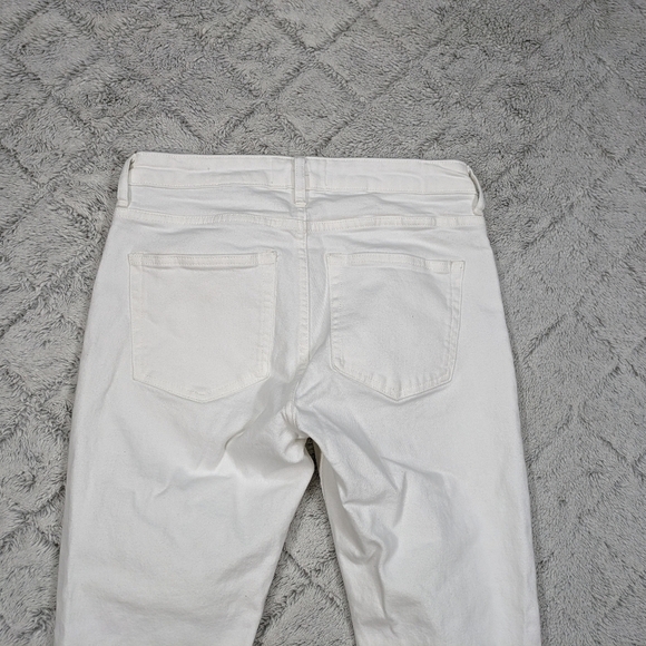 Everlane Jeans Women's 27 White The Mid Rise Skinny Lean Ankle Cotton Blend - Picture 10 of 10